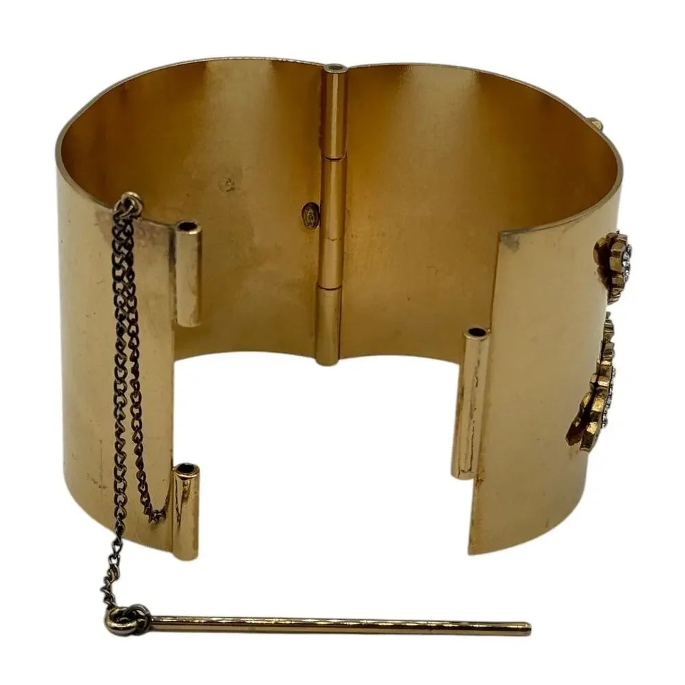 Chanel Snowflake Autumn 2001 Cuff Bangle Bracelet #2